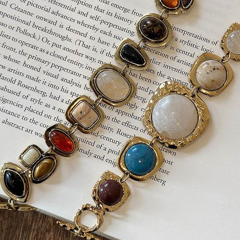 【グッズ】✨新作 レディース ヴィンテージ風 ボヘミアンブレスレット 存在感あり 華やか レトロ調 上品見え 小众デザイン