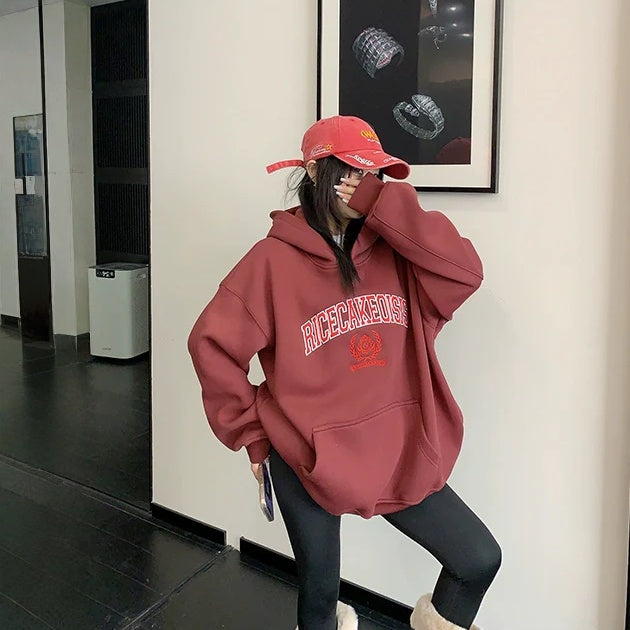 【トップス】刺繍 春 秋 冬 ヘビーウェイト 裏起毛  フード付き パーカー 【FCシリーズ】