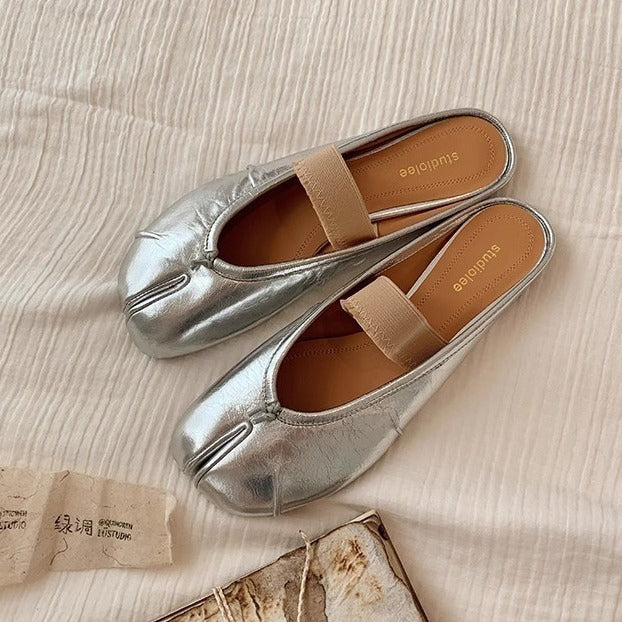 【シューズ】ラウンドトゥ 足袋風 フラット メリージェーンシューズ レディース 足袋シューズ パンプス