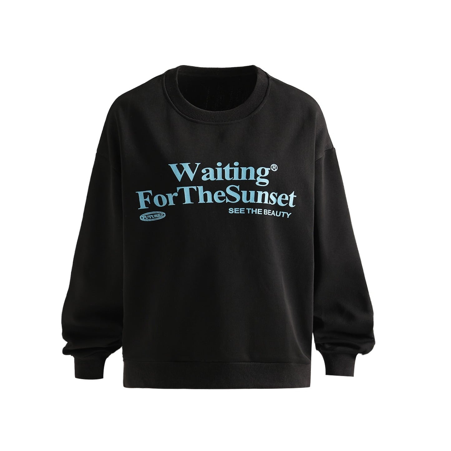 【トップス】星形ワッペン アメリカンヴィンテージ風 ゆったりシルエット ラウンドネック パーカー 【FCシリーズ】