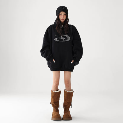 【トップス】✨上品に輝く ゆるめ×抜け感フーディー レディース パーカー【FCシリーズ】