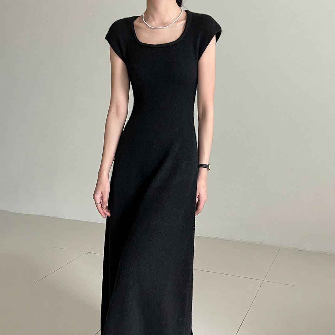 【セットアップ】ふんわりウールワンピース＋ニットカーディガン レディース 秋冬新作 厚手ロング丈セットアップ【JZシリーズ】