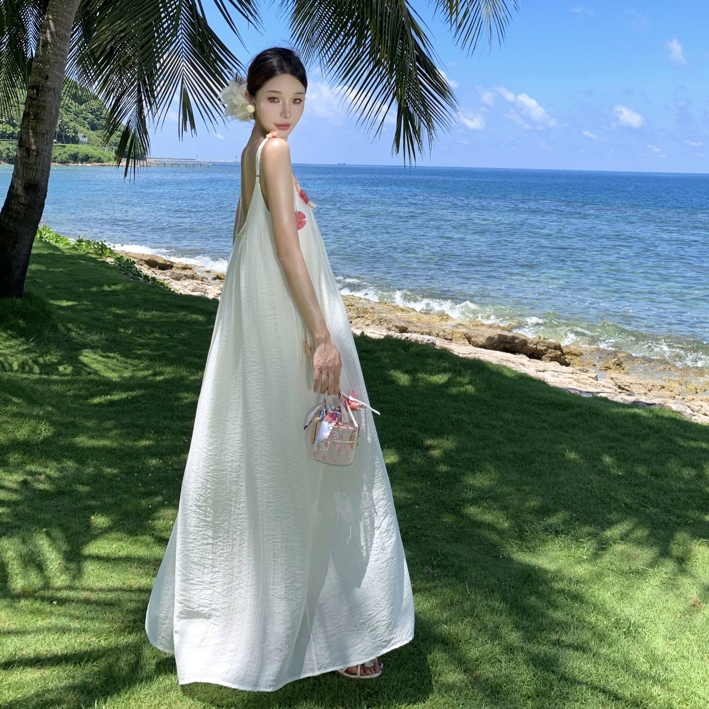 【ワンピース】ミルクティー系 ティードレス 夏 キャミワンピース 【SHシリーズ】