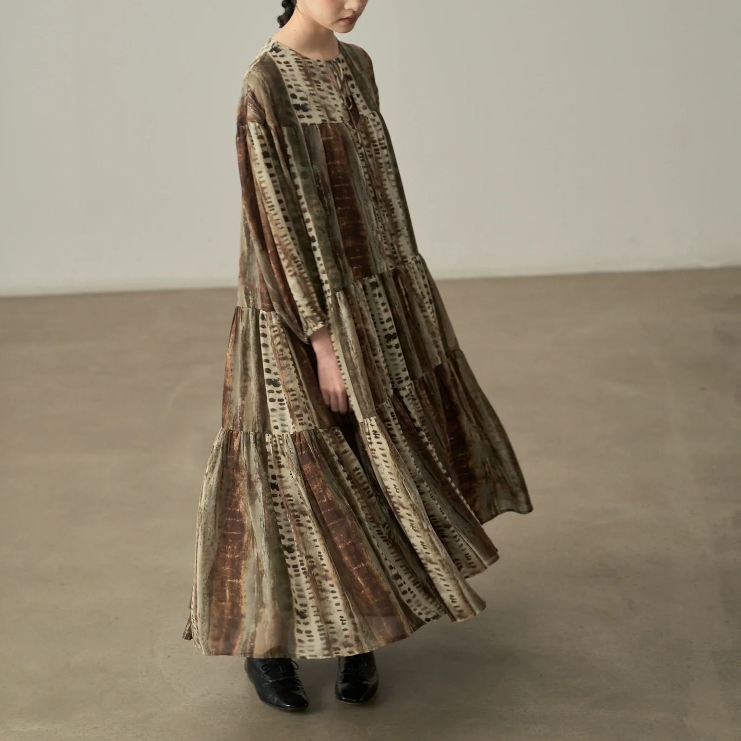 【ワンピース】春 秋 レトロ ルーズ エレガント 長袖 ワンピース 【SHシリーズ】