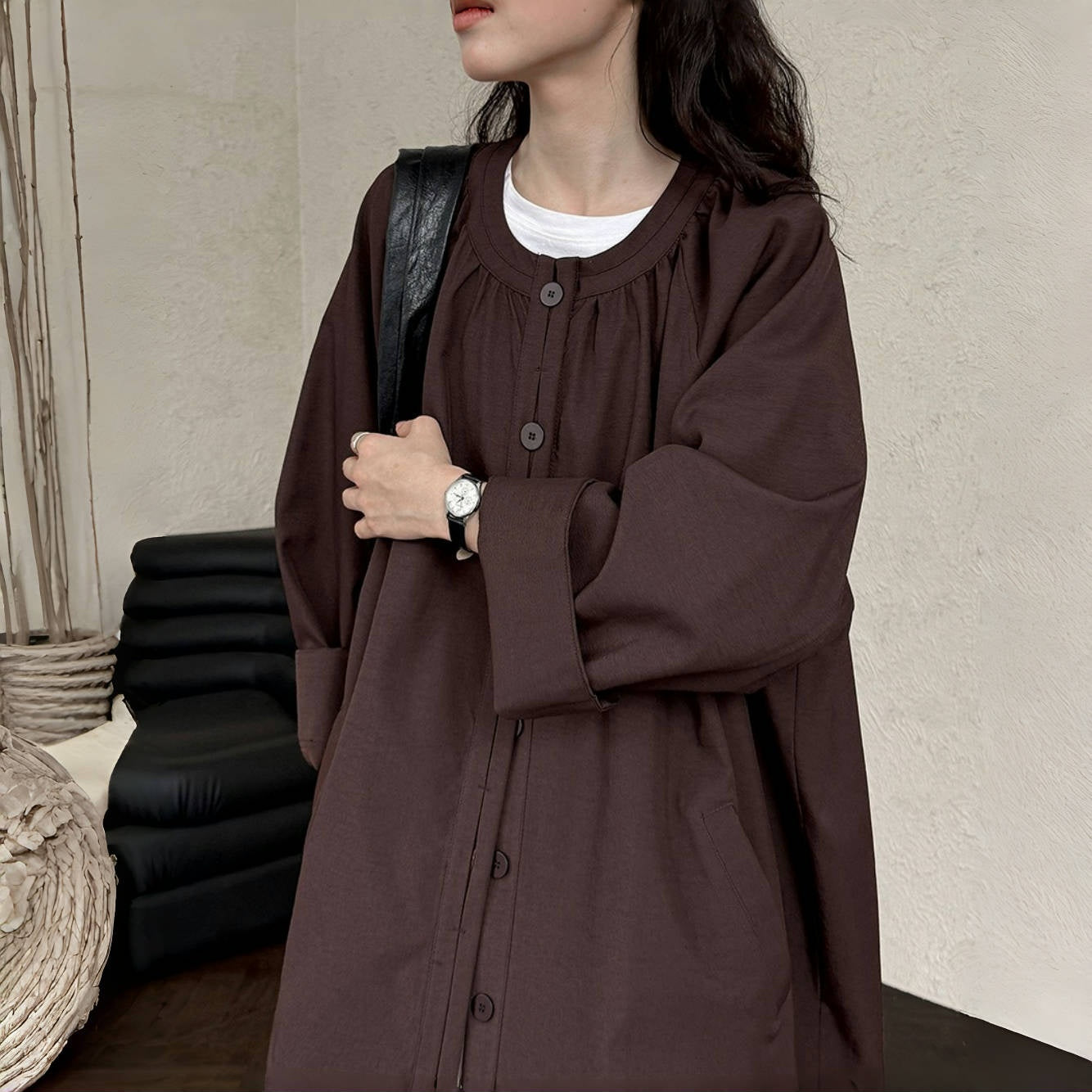 【アウター】春 秋 オーバーシルエット クラシック トレンチ コート 【JZシリーズ】