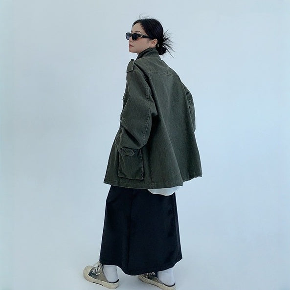 【アウター】春 秋 冬 バーンスタイル ヴィンテージ加工 ワーク ジャケット 【FCシリーズ】