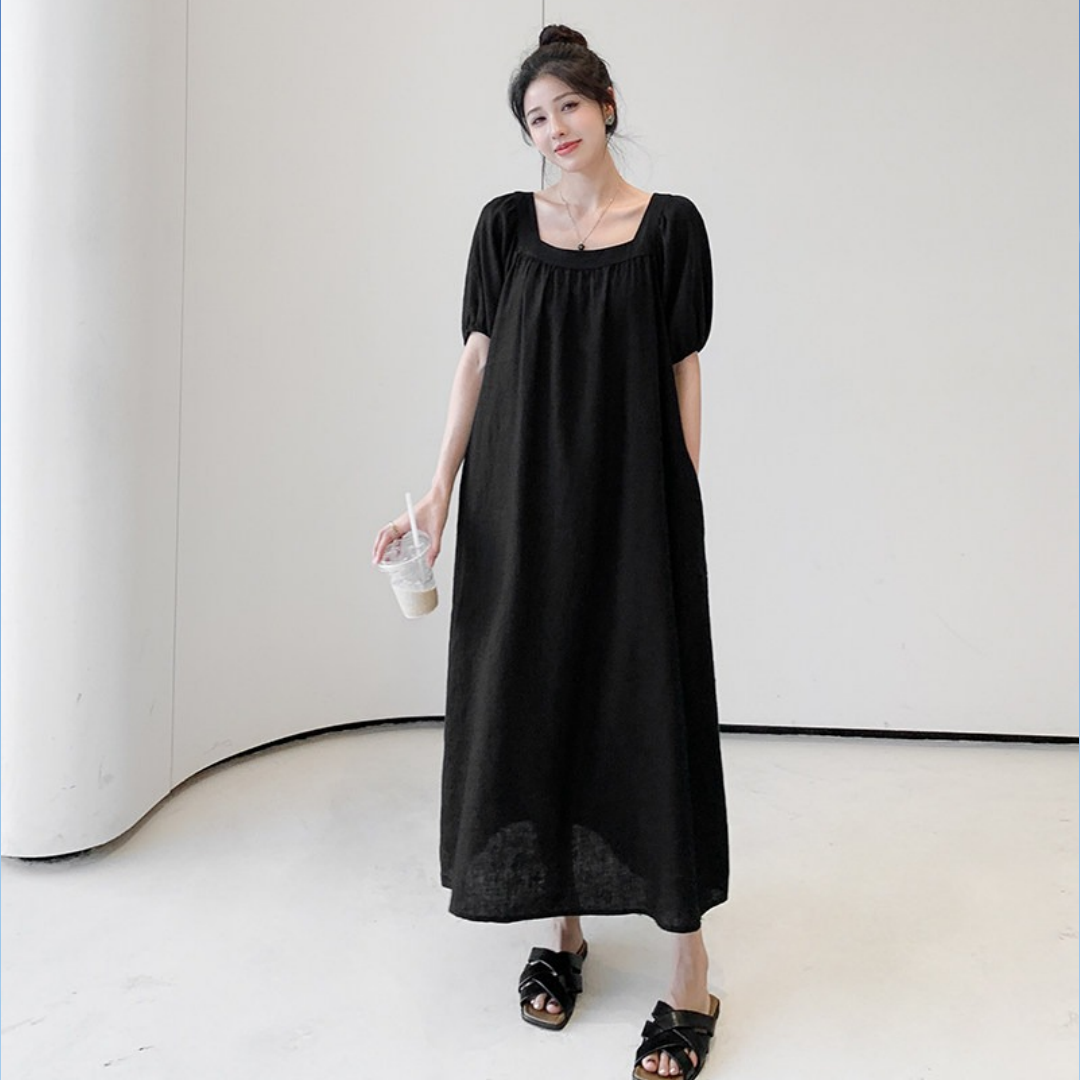 【ワンピース】上品 大きいサイズ ゆったり 半袖 ワンピース 【JZシリーズ】