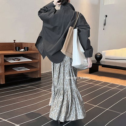 【ボトムス】秋新作 フレンチスタイル ペイズリー柄 切替え フレアスカート リゾート風 レディース コーディネート自在【SHシリーズ】