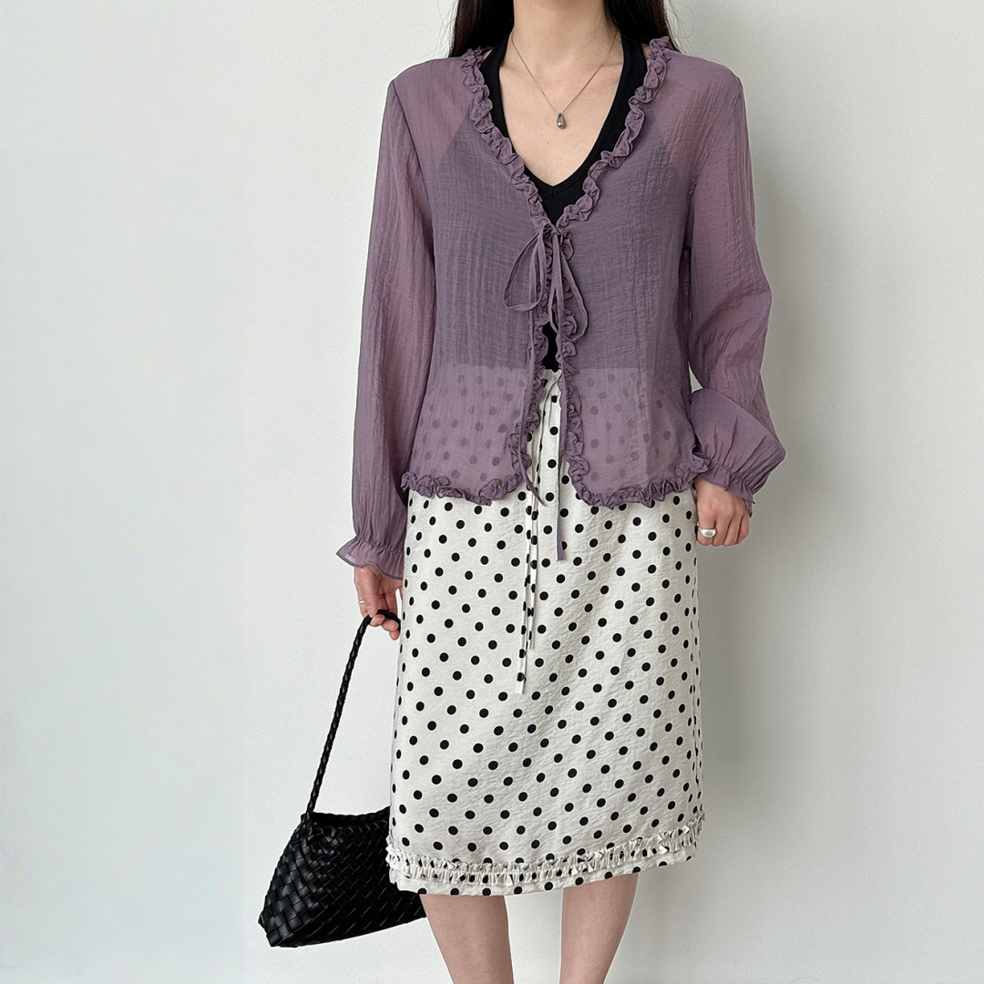 【アウター】Vネック やさしい雰囲気 UVカットカーディガン 体型カバー カーディガン 【JZシリーズ】