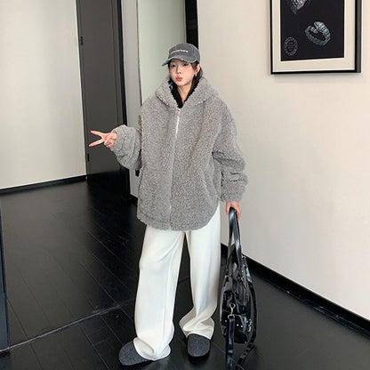 【アウター】厚手 ボア フード付き 中綿ジャケット 【FCシリーズ】