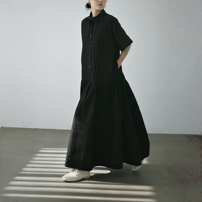 【ワンピース】シンプル 日系・上品 細見え 半袖 ワンピース 【JZシリーズ】