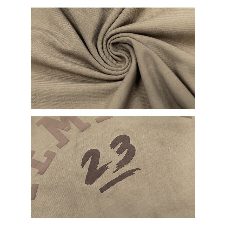 【トップス】【10～15日内発送】夏新作 アメリカンヴィンテージ風 ロゴプリント 綿100％ 半袖Tシャツ【FCシリーズ】