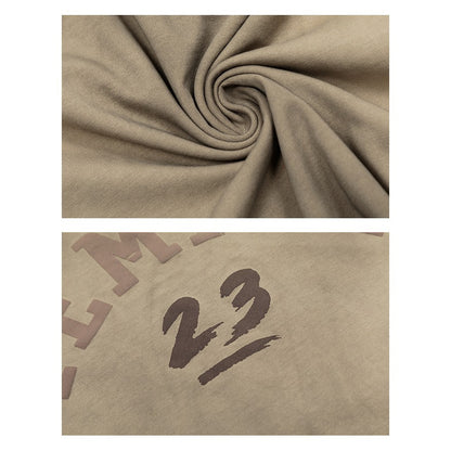 【トップス】【10～15日内発送】夏新作 アメリカンヴィンテージ風 ロゴプリント 綿100％ 半袖Tシャツ【FCシリーズ】