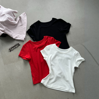 【トップス】ジャストショルダー 通気性の良い 着回しやすい 半袖 Ｔシャツ 【JZシリーズ】