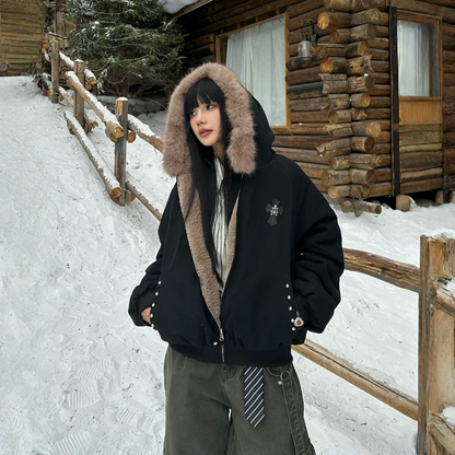 【アウター】アメリカン風 厚手 春 秋 冬 リバーシブル フード付き ジャケット 【FCシリーズ】