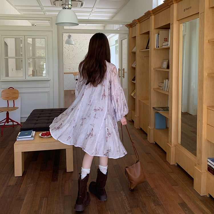 【ワンピース】春 秋 Aライン  カジュアル エレガント キュート 長袖 ワンピース 【SHシリーズ】