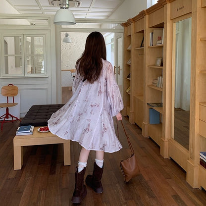 【ワンピース】春 秋 Aライン  カジュアル エレガント キュート 長袖 ワンピース 【SHシリーズ】