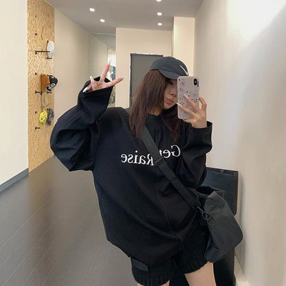 【トップス】アルファベット 抜け感のある 長袖 Ｔシャツ 【FCシリーズ】