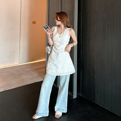 【シューズ】夏新作 リゾート風 ビーチアラン 細かいシワ デザイン フラットサンダル レディース 外履き用