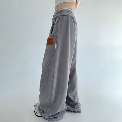 【セットアップ】【単品注文】ゆるめシンプル 裏起毛フードジャケット＆パンツセット レディース【FCシリーズ】