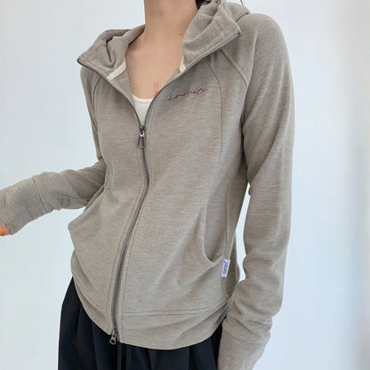 【アウター】春 秋 薄手 スリム フード付き  ジャケット 【FCシリーズ】