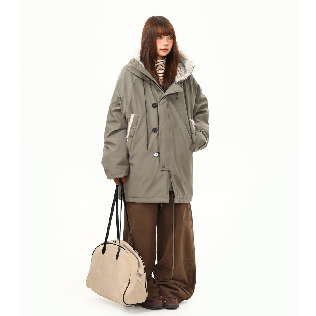 【アウター】ザサンドウ アメリカン風 春 秋 冬 中綿ジャケット 【FCシリーズ】