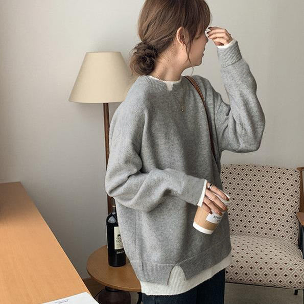 トップス】人気 合わせやすい 若見え ニットセーター – MADOECHO