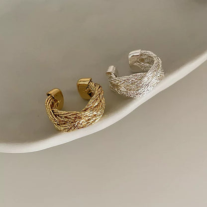 【🎁 B2G1｜先行スタート！】【グッズ】ヨーロッパ ヴィンテージ 編み込み リング レディース シンプル 個性