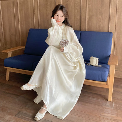 【ワンピース】高級感 ピュアで理想的な 新作 優しいテイスト フレンチ 長袖ワンピース【JZシリーズ】