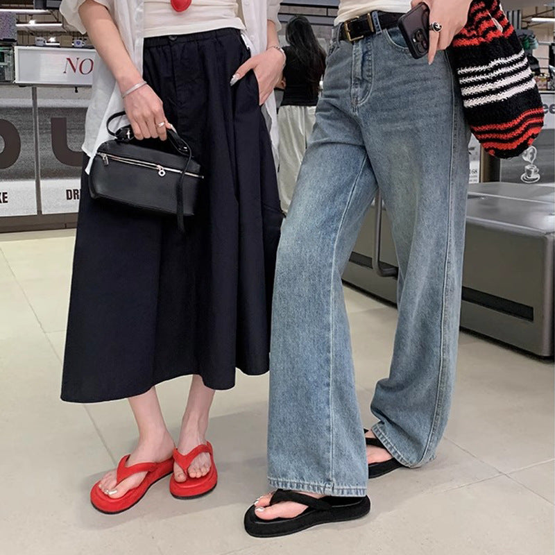 【シューズ】夏 ビーチリゾート 厚底 トングサンダル 外履き