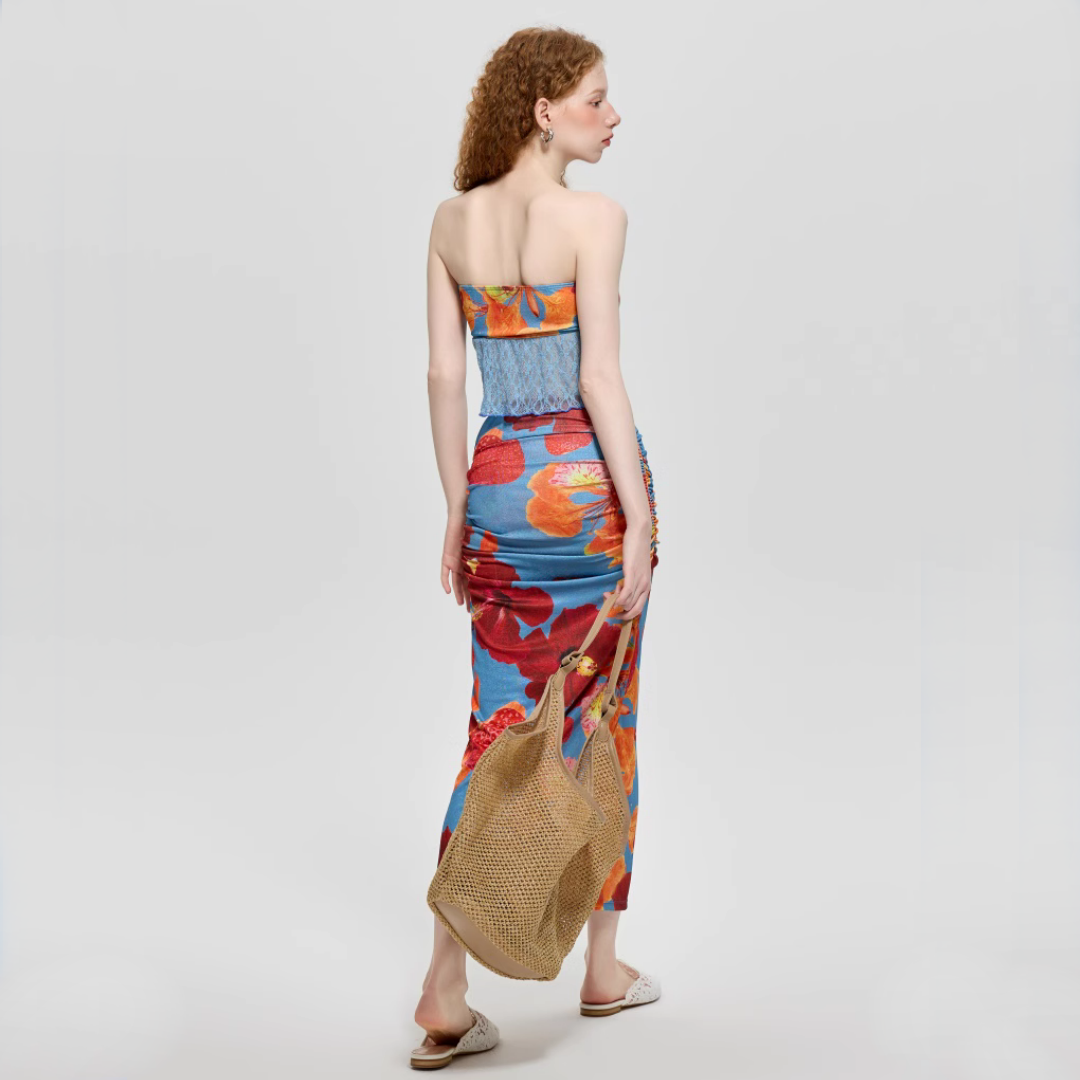 【グッズ】夏 ギャル系 ビキニ 水着＋スカート＋ショーツ 3点セット【SHシリーズ】