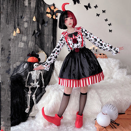 【ハロウィン】コスプレ サーカス ジョーカー ワンピース マジシャン 演出衣装 レディース 大人用