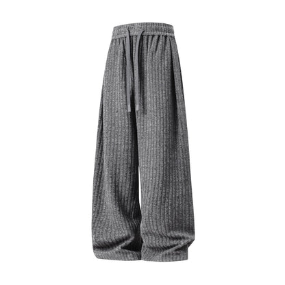 【単品注文】【セットアップ】ヴィンテージ風 ケーブルニット × スウェットパンツ 秋冬 新作 ゆったり ルーズスタイル【FCシリーズ】