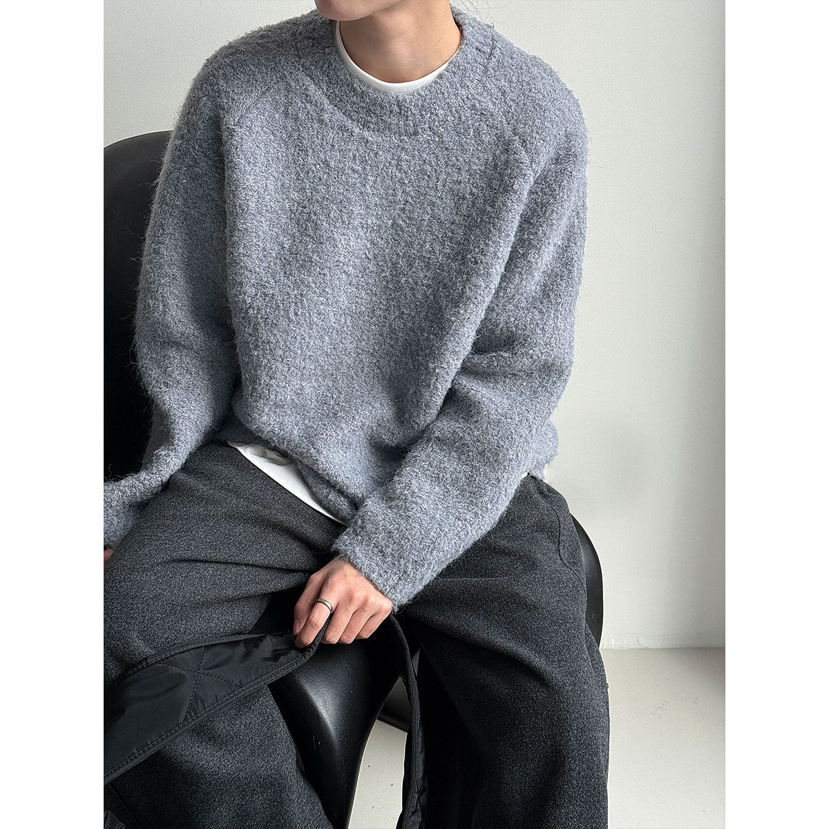【トップス】ウール粒ボア風 プルオーバー セーター 【JZシリーズ】