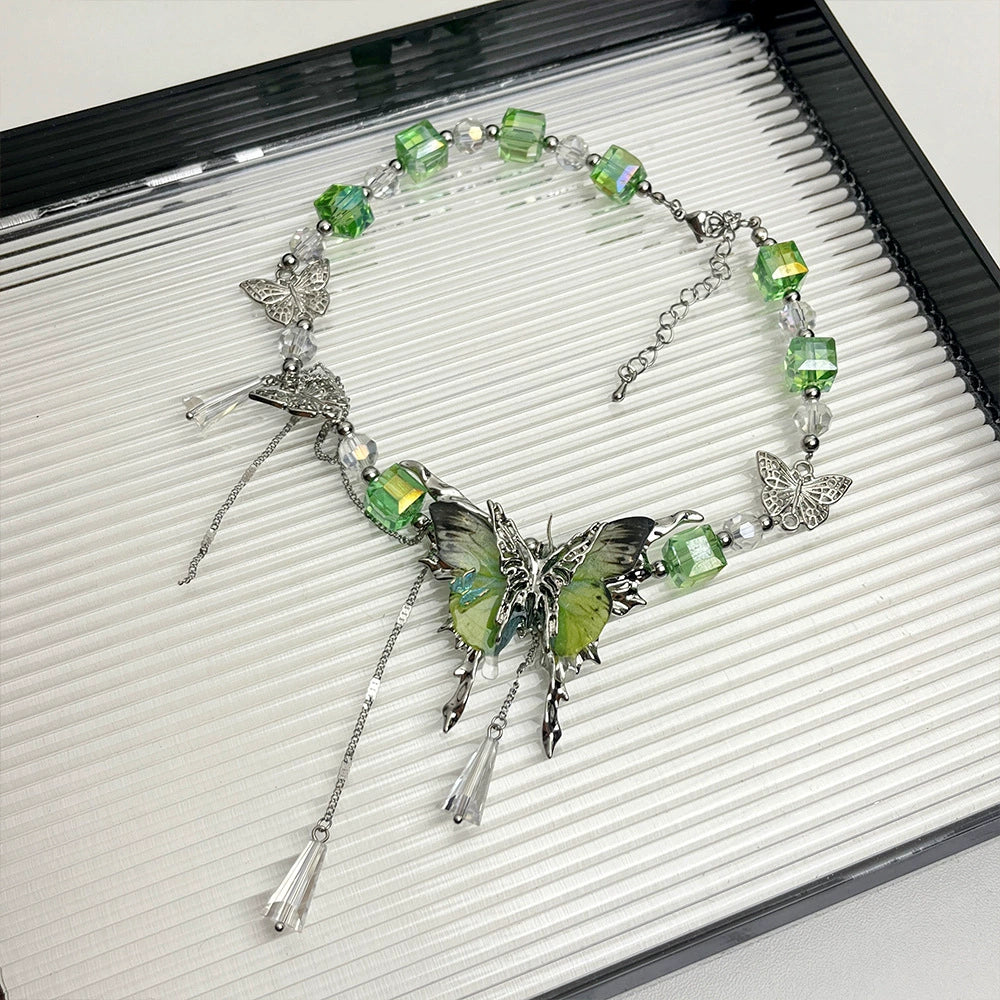 【🎁 B2G1｜先行スタート！】【グッズ】蝶モチーフ ネックレス レディース クール感 鎖骨ネックレス 精緻 チョーカー