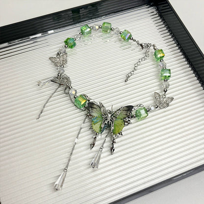 【🎁 B2G1｜先行スタート！】【グッズ】蝶モチーフ ネックレス レディース クール感 鎖骨ネックレス 精緻 チョーカー