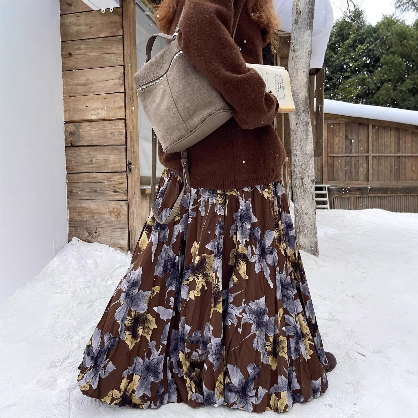 【60%OFF⭐️早い者勝ち】【ボトムス】メラード風 小花柄 フレア 体型カバー スカート 【SHシリーズ】