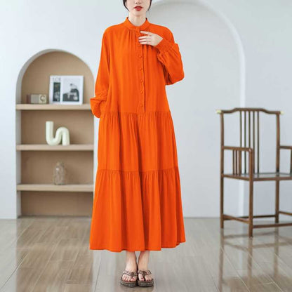 【ワンピース】春 秋 夏 大きいサイズ 細見え ロング ワンピース 【JZシリーズ】