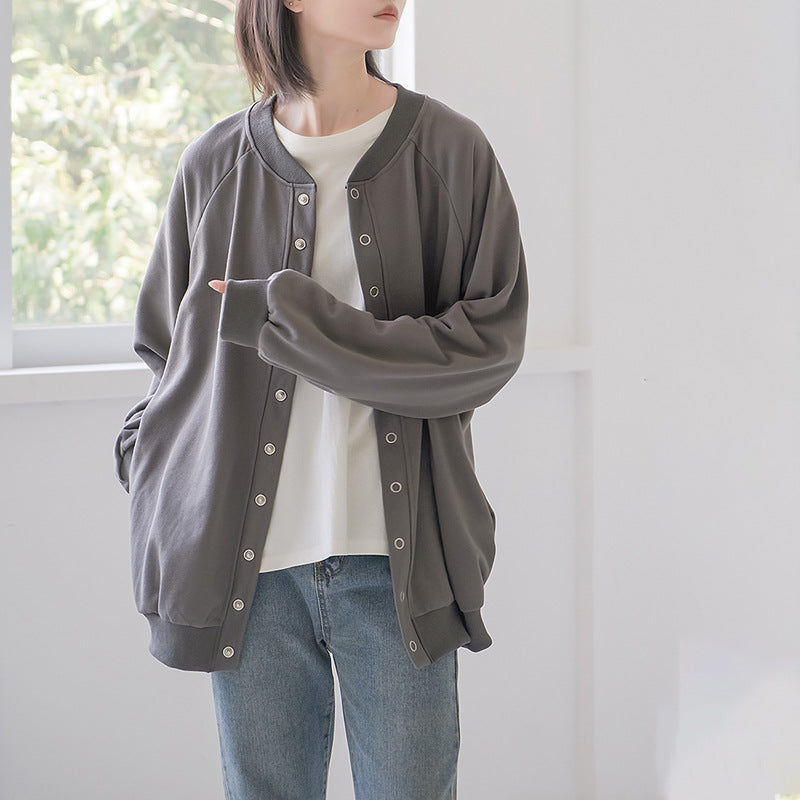 【24AW】【アウター】日系 合わせやすい ゆったり カーディガン