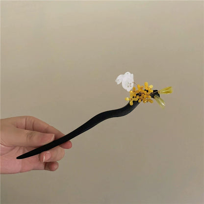 玉兔桂花中式髮簪｜古風盤髮髮飾【SH系列】