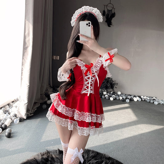 【クリスマス】うさぎコスチューム セクシー サンタ衣装 クラブ・バー DSステージ服