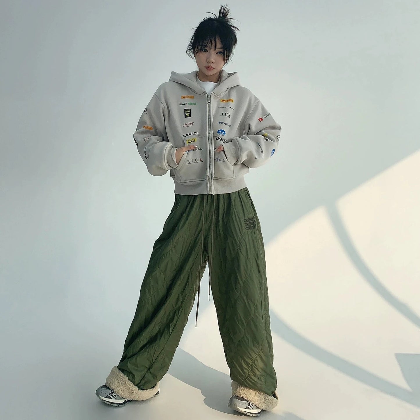 【24AW】【ボトムス】スタイルアップ効果 切り替えし 裏起毛 パンツ 【FCシリーズ】