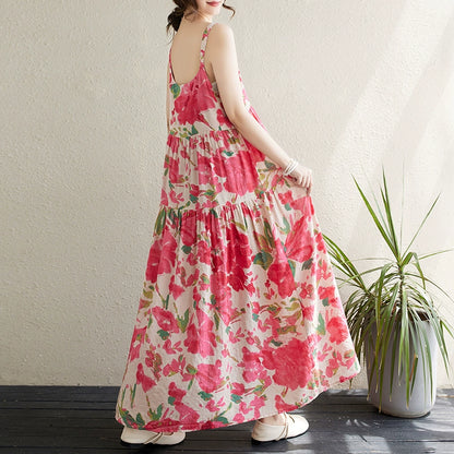 【ワンピース】夏 旅行・リゾート風 ビーチドレス ノースリーブ キャミソール ワンピース【SHシリーズ】