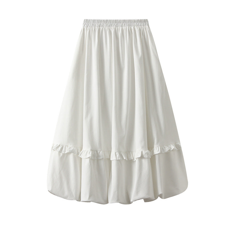 【ボトムス】春 秋 ギャザー バルーン ヒップカバー 着回しやすい スカート 【SHシリーズ】