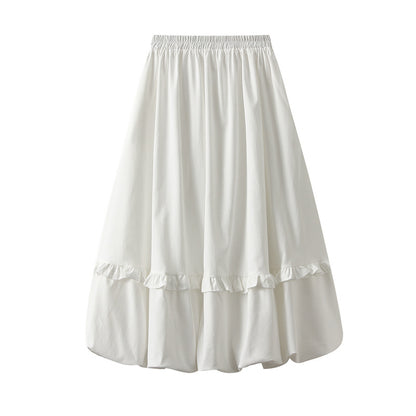 【ボトムス】春 秋 ギャザー バルーン ヒップカバー 着回しやすい スカート 【SHシリーズ】