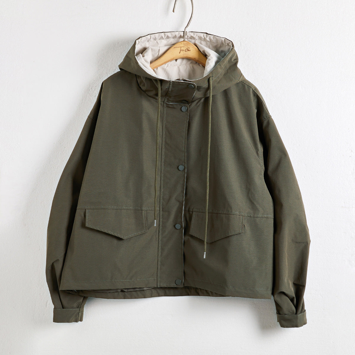 【24AW】【アウター】秋冬 韓国風 フード付き 合わせやすい ジャケット