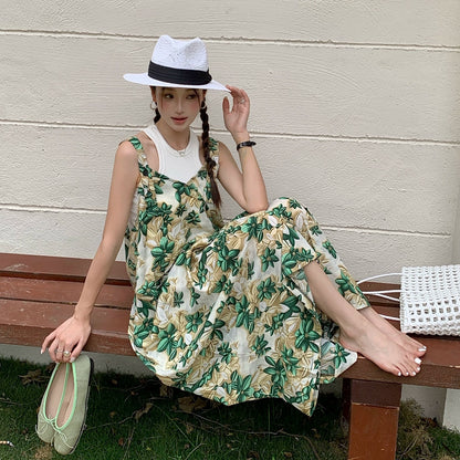 【ボトムス】フレンチリゾート風 夏 Vネック 清涼感 オールインワン【SHシリーズ】