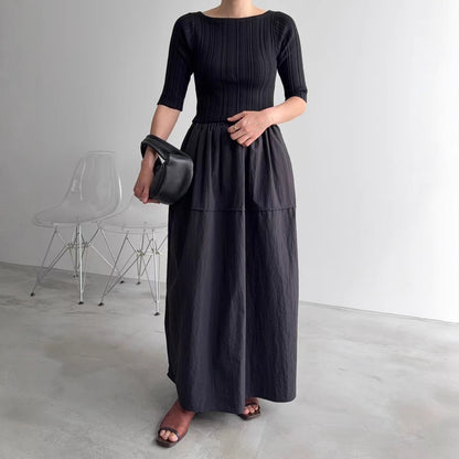 【ワンピース】【15～20日内発送】春 秋 夏 レトロ 切り替え ワンピース 【JZシリーズ】