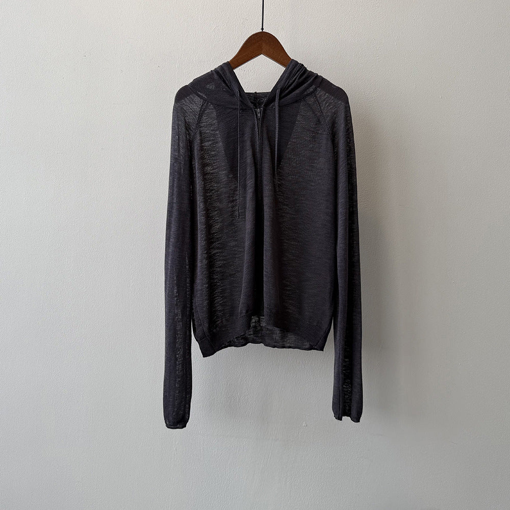 [外套] 夏季防曬連帽針織外套 [SN系列] 