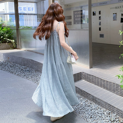 【ワンピース】フレンチ風 美しい 花柄 ノースリーブワンピース【SHシリーズ】